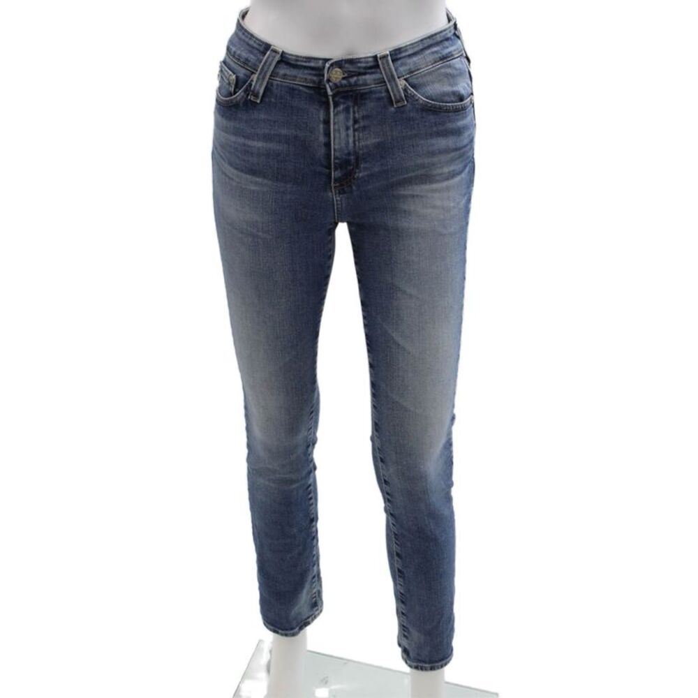 AG-ED Denim Womens Cotton Five Pocket Casual Skinny Jeans Blue Size 24